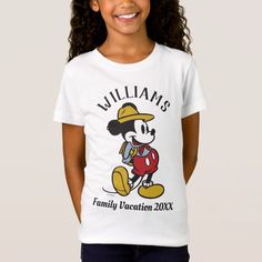 Mickey Mouse| Outdoor Mickey T-Shirt Top Gifts For Kids, Family Vacation Tshirts, Classic Mickey Mouse, Disney Family Vacation, Mickey Mouse T Shirt, Family Camping Trip, Disney Family, Disney Tshirts, Mickey And Friends