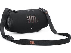 the jbl speaker is attached to a strap