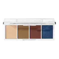 The e.l.f. Bite Size Eyeshadow Palette delivers mini eye magic in a perfect size. The luxe formula is creamy, blendable, & ultra-pigmented. Perfect for travel and application on the go. Proud to be 100% vegan and cruelty-free, worldwide. Because kindness is chic. 4-piece ultra-pigmented mini eyeshadow palette Creamy, easy to blend formula. A mix of matte and shimmer shades. It is travel Friendly. Its also 100% Vegan and Cruelty-Free. Size: 0.12 oz.  Color: Multicolor. Carnival Candy, Maybelline Age Rewind Concealer, Age Rewind Concealer, Light Contouring, E.l.f. Cosmetics, Cream Highlighter, Best Drugstore Makeup, Cheap Makeup, Elf Cosmetics