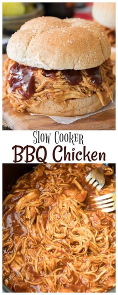 slow cooker bbq chicken is the best way to use up those leftovers