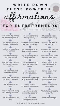 Entrepreneur Affirmations, Now Quotes, Powerful Affirmations, Daily Positive Affirmations, Success Affirmations, Boost Confidence, Self Love Affirmations