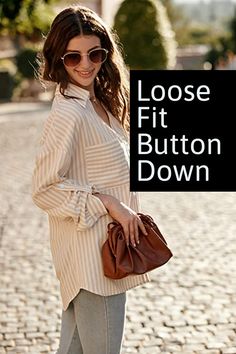 This Women's loose fit button down shirt features long sleeves, women's collared shirt, casual shirts for women, loose-fit fashion ladies tops and blouses can be tied at the waist or wrapped around waist. Perfect for casual daily wear, date, vacation, beach, party, work, dressy, outdoor activities in summer, spring or fall. Button down shirt for women casual/button down blouses for women fashion 2022//loose casual shirts for women. As an amazon associate I earn from qualifying purchases.