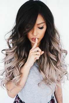 Hairgoals😍 Hair Ideas Ombre, Ombre Hair Color For Brunettes, Ombre Hair Color Ideas, Brown Ombre Hair, Ombre Hair Blonde, Balayage Blonde, Brunette Color