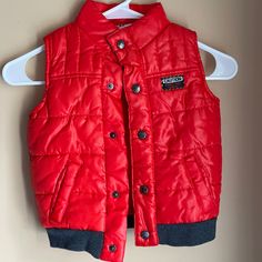 Great Condition Never Worn Puffer Vest, Kids Jacket, Color Orange, Puffer, Kids Shop, Jackets & Coats, Orange, Color