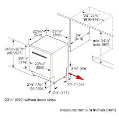 the measurements in inches and widths are indicated for each item on the table top