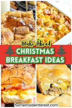 christmas breakfast ideas with text overlay