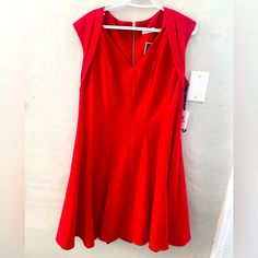 Red Semi Formal Calvin Klein Dress, Very Comfortable, Never Worn, New With Tags Red A-line Lined Dress, Calvin Klein Formal A-line Dresses, Calvin Klein A-line Evening Dress, Calvin Klein Red Formal Dress, Calvin Klein Red Dresses, Calvin Klein Red Party Dress, Red Calvin Klein Party Dress, Chic Red Calvin Klein Dress, White Summer Dress Boho