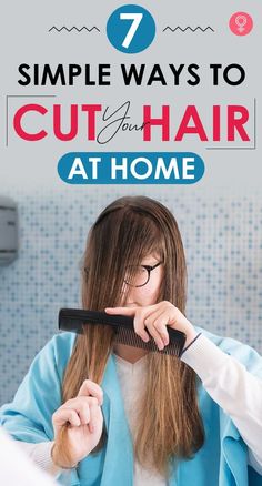 Haircut Hacks Diy, Easy Diy Haircuts For Long Hair, How To Trim Your Own Hair With Layers, How Cut Hair At Home, Hair Trimming At Home, Trim Own Hair, Cut You Own Hair At Home