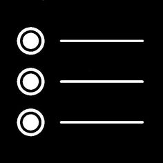 three white circles on a black background with one circle in the middle and two circles at the bottom