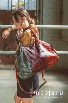 ROCKAWAY is big on looks, even better in function. A zip pocket divider makes this bag great for keeping organized, on the go or even for work. Can hold up to a 15” laptop. Two strong handles support this voluptuous bag, detailed with crisscross tie details. An optional shoulder strap can make this into a cross body as well, so carry confidently with ROCKAWAY. Bed Stu Bags, Bed Stu, Bird Of Paradise, A Cross, Autumn Fashion Women, Vegetable Tanned Leather, Hand Bag, Rebecca Minkoff Hobo, Cloth Bags