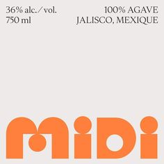 an orange and white poster with the words mipi on it