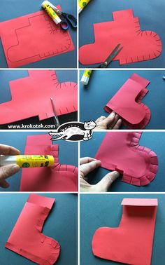 step by step instructions on how to make a paper heart