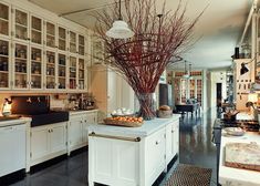 the kitchen is clean and ready to be used as a dining room or office space