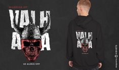 Valhalla warrior skull t-shirt design Ge Aldrig Upp, Viking Skull, Menu Design Template, Skull Shirt, Skull T Shirt, Skull Tshirt, Art Blue, Menu Design