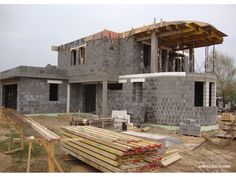 a house being built in the middle of construction