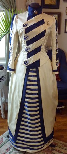 Victorian Sailor, Costume Room, Hms Pinafore, Victorian Ideas, Historic Dresses, Beauty From Ashes, Costume College, Skirt Inspiration, 1800s Fashion