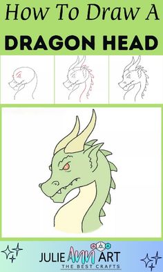 how to draw a dragon head with step by step instructions for beginners and advanced students