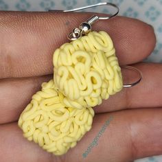 Ramen Earrings Noodles measure approximately between 1.5cm to 2.25cm Materials: ▫ Polymer Clay ▫ Hypoallergenic Hanging Earring Hook Each Ramen square is handmade by me, so you may receive a pair of earrings that are slightly different from the ones pictured in the listing. As they are all made by hand all are similar but no two pairs will ever be the same! I can also do custom orders. Please feel free to send me a message with any questions or ideas! Thanks for checking out my shop! Food Earrings Polymer Clay, Handmade Square Earrings For Gift, Handmade Yellow Rectangular Earrings, Square Hypoallergenic Earrings For Gift, Hypoallergenic Square Earrings For Gifting, Hypoallergenic Square Earrings As Gift, Hypoallergenic Square Earrings For Gifts, Yellow Rectangular Earrings As A Gift, Yellow Rectangular Earrings For Gifts