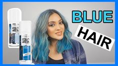 LOREAL COLORISTA SPRAY TRIAL || HOW I COLORED MY HAIR BLUE Colorista Loreal, Light Blue Hair Color, Red Bob Haircut, Loreal Colorista, Blue Hair Color, Pastel Blue Hair, Loreal Hair, Hair Color Spray, Light Blue Hair