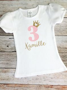 Silhouette Cameo Projects Beginner, Princess Birthday Shirt, Second Birthday Shirt, Circuit Maker, Third Birthday Shirt, Princess Car, Horse Birthday Parties, Personalized Baby Onesies, Kids Birthday Shirts