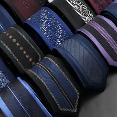 Men's Slim Ties, the epitome of timeless elegance. Crafted with meticulous attention to detail, these luxurious neckties feature a classic stripe pattern woven in high-quality jacquard fabric. With their sleek silhouette and versatile width, they effortlessly elevate any outfit, whether it's for business or daily wear. Ties Type: Neck Tie Size: One Size Pattern Type: Patchwork Material: Polyester *Note Delivery Time: Due to the current global crisis (COVID-19), shipping time may be delayed. Slim Tie, Wedding Party Gift, Bold Patterns, Accessories Wedding, College Sports, Gifts For Wedding Party, Jacquard Fabric, Size Pattern, Tie Dress