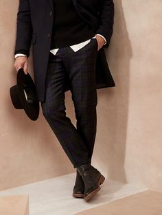 Slim Tapered Plaid Suit Pant | Banana Republic Business Pants For Fall, Plaid Bottoms For Business In Fall, Plaid Pants For Business Casual In Fall, Elegant Plaid Bottoms For Fall, Tailored Plaid Pants For Fall, Winter Workwear Plaid Pants, Classic Plaid Bottoms For Winter, Plaid Winter Workwear Bottoms, Plaid Bottoms For Workwear In Winter