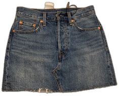 Levi's Denim Skirt With Pockets For Spring, Fitted Levi's Denim Skirt, Fitted Levi's Denim Skirt In Medium Wash, Levi's High-rise Denim Skirt, Levi's High Rise Denim Skirt, Levi's Denim Mini Skirt, Levi's Fitted High Rise Skirt, Levi's Fitted High Rise Mini Skirt, Levi's Mini Skirt For Spring