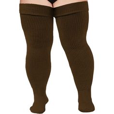 Brown Socks For Fall Stocking Stuffer, Ribbed Thigh High Socks For Winter, Thigh High Ribbed Socks For Winter, Brown Knee-high Socks For Winter, Brown Stretch Socks For Winter, Warm Brown Socks For Fall, Comfortable Thigh-high Stockings For Fall, Brown Knee-high Winter Socks, Brown Ribbed Winter Socks