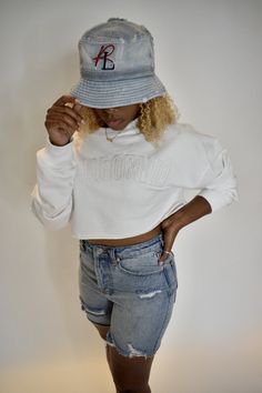 - Distressed denim bucket hat - acid wash denim - due to acid wash no two hats are the same Trendy Summer Streetwear Bucket Hat, Trendy Streetwear Hats For Spring, Adjustable Bucket Hat For Spring Streetwear, Adjustable Washed Bucket Hat For Spring, Spring Adjustable Washed Bucket Hat, Summer Distressed Adjustable Bucket Hat, Adjustable Distressed Bucket Hat For Summer, Trendy Washed Hat, One Size, Trendy White Bucket Hat