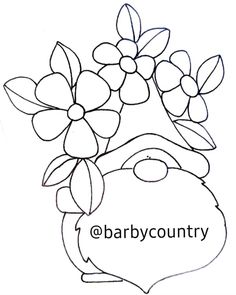 a drawing of a vase with flowers in it and the word babycounty