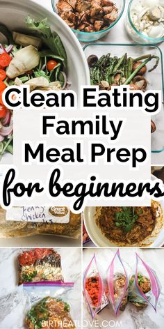 clean eating family meal prep for beginners