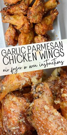 garlic parmesan chicken wings are an easy and delicious appetizer for any occasion