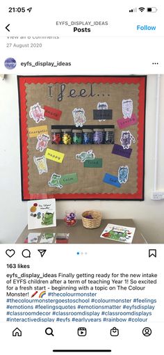 an image of a bulletin board with magnets on it that says i've display ideas