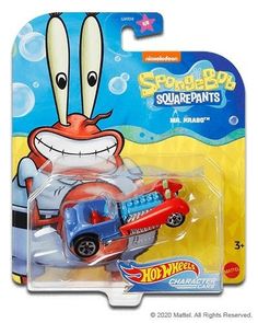 hot wheels spongebob squarepants red car