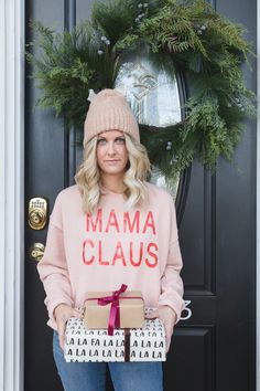 Wallingford Connecticut, Pink Sweats, Christmas Mom, Winter Sweatshirt, Mom Sweatshirt, Etsy Art