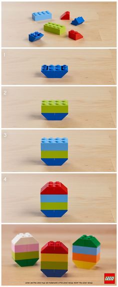 the instructions for how to build a lego boat