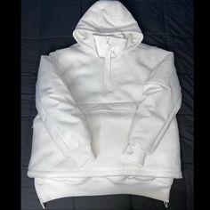 Brand New 1/2 Zip Sherpa Jacket From The Most Recent Ivy Park Release. This Jacket Is All Gender/Gender Neutral. This Jacket Has Never Been Worn. White Half-zip Windbreaker For Streetwear, White Fleece-lined Outerwear For Winter Sports, Ivy Park Sneakers, Beyonce Ivy Park, Ivy Park Adidas, White Fleece-lined Sports Outerwear, Sleeveless Vest Jacket, Monogram Jacket, Grey Cropped Hoodie