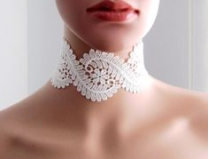 Beautiful and elegant Bridal Flower Lace Handmade Choker and Delicate White Wedding Accessory.Made of french lace with gold plated chains and  lobster claw.Dimensions;Totall choker lenght approx : 29 cm ( lace to lace )                           wide approx : 6 cm Thanks for checking out my site, and looking at my products.If you have any questions or would like to  see more photos don’t hesitate to contact me.**** Stored in smoke free area Elegant Scalloped Lace For Brides, Elegant Beaded Lace Bridal Accessories, White Lace Necklace For Wedding, Delicate Scalloped Lace For Weddings, Elegant Crochet Lace For Ceremonies, Elegant White Lace For Mother Of The Bride, Bohemian Beaded Bridal Necklace For Wedding, Adjustable Cream Necklace For Wedding, Handmade White Bridal Accessories For Wedding