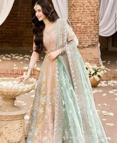 Bridal Pakistani, Elegant Lehenga, Organza Lehenga, Pink Bridal, Organza Dupatta