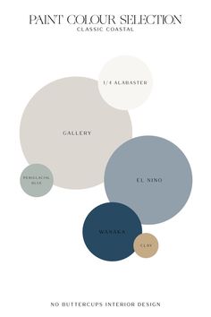 the color scheme for an interior design project