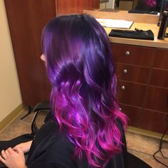 Dark Purple And Magenta Hair, Dark Pink And Purple Hair, Purple Hair With Pink Highlights, Purple And Magenta Hair, Blue Brown Hair, Dark Pink Hair, Pink Purple Hair, Pink Ombre Hair, Magenta Hair