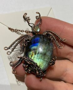 Wire Weave Dragon With Labradorite Egg Waiting for Baby | Etsy Taiwan Fantasy Handmade Healing Jewelry, Fantasy Moonstone Jewelry Gift, Unique Labradorite Jewelry For Collectors, Unique Collectible Labradorite Jewelry, Unique Labradorite Jewelry Collectible, Waiting For Baby, Beautiful Dragon, Oval Stone, Labradorite Stone