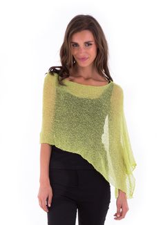 Comfortable and trendy. This poncho top is a practical essential for any wardrobe. Easy to pull on and easy to pair with so many different looks and colors. Adding feminine flair to your outfit. Lightweight and very soft. Delicate material Lightweight and easy to travel with 100% soft rayon Use as a scarf Hand wash cold water, lay flat to dry Long Sleeve Summer Poncho For Layering, Oversized Summer Poncho For Layering, One Size Casual Poncho For Spring, Oversized Poncho For Summer Layering, One-size Summer Poncho For Layering, One Size Summer Poncho For Layering, Summer Poncho For Layering, Lightweight Chic Spring Tops, Lightweight Chic Tops For Spring