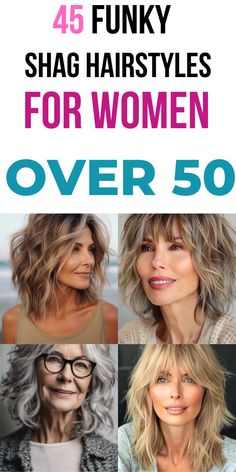 Short shag hairstyles for women over 50 are perfect for any occasion. From casual outings to formal events, these versatile cuts have got you covered. #VersatileStyles #ShagHaircuts #Over50Beauty" Medium Shag Hairstyles, Long Shag Hairstyles, Medium Shag Haircuts, Long Shag Haircut, Short Shag Haircuts, Grey Hair Inspiration