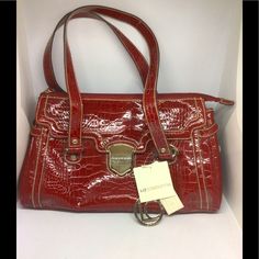 Item Is In Excellent Condition Damage Free. Check Out Our Other Items For More Great Deals. Follow Us, We Add New Items Daily. Smoke And Pet Free Household. Red Shoulder Bag, Coach Swagger Bag, Liz Claiborne, Lady In Red, New Items, Follow Us, Bags Handbags, Shoulder Bags, Top Handle Bag