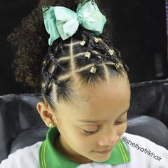 Hairstyles For Curly Hair Toddler Girl, Toddler Girl Protective Hairstyles, Toddler Heart Hairstyles Girl Black, Toddler Hairstyles Girl Curly Mixed Hair, Toddler Beads Hairstyles, Natural Hair Ponytail, Hairstyles Diy, Latest Hair Braids, Toddler Braided Hairstyles