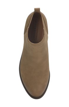 A cushioned footbed brings casual comfort to an ankle-height faux leather boot featuring a low stacked block heel. 1 1/2" shaft height Pull-on style Synthetic and textile upper/synthetic lining and sole Imported Faux Leather Boots, Leather Boot, Womens Boots Ankle, Lucky Brand, Block Heels, Ankle Boot, Faux Leather, Nordstrom, Boots