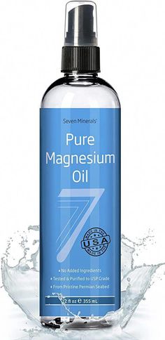 Buy Seven Minerals, Pure Magnesium Oil Spray - Big 12 fl oz (Lasts 9 Months) - USP Grade Magnesium Spray, No Unhealthy Trace Minerals - from Ancient Underground Permian Seabed in USA, Free eBook Included on Amazon.com ✓ FREE SHIPPING on qualified orders Madeline Recipes, Best Vitamins For Women, Magnesium Deficiency Symptoms, Topical Magnesium, Dark Circles Around Eyes, Eyes Dark Circles, Best Magnesium, Magnesium Oil Spray, Gift Guide 2022