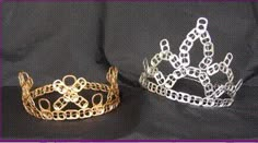 two crowns are sitting next to each other