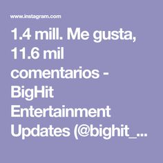 1.4 mill. Me gusta, 11.6 mil comentarios - BigHit Entertainment Updates (@bighit_ent) en Instagram: "우정은 가장 오래 지속되는 고백입니다! 💜 ⁠ ⠀⠀⠀ @rm_bighitentertainment⠀⠀⠀…" Bighit Entertainment, Bts, Entertainment, Music, On Instagram, Instagram